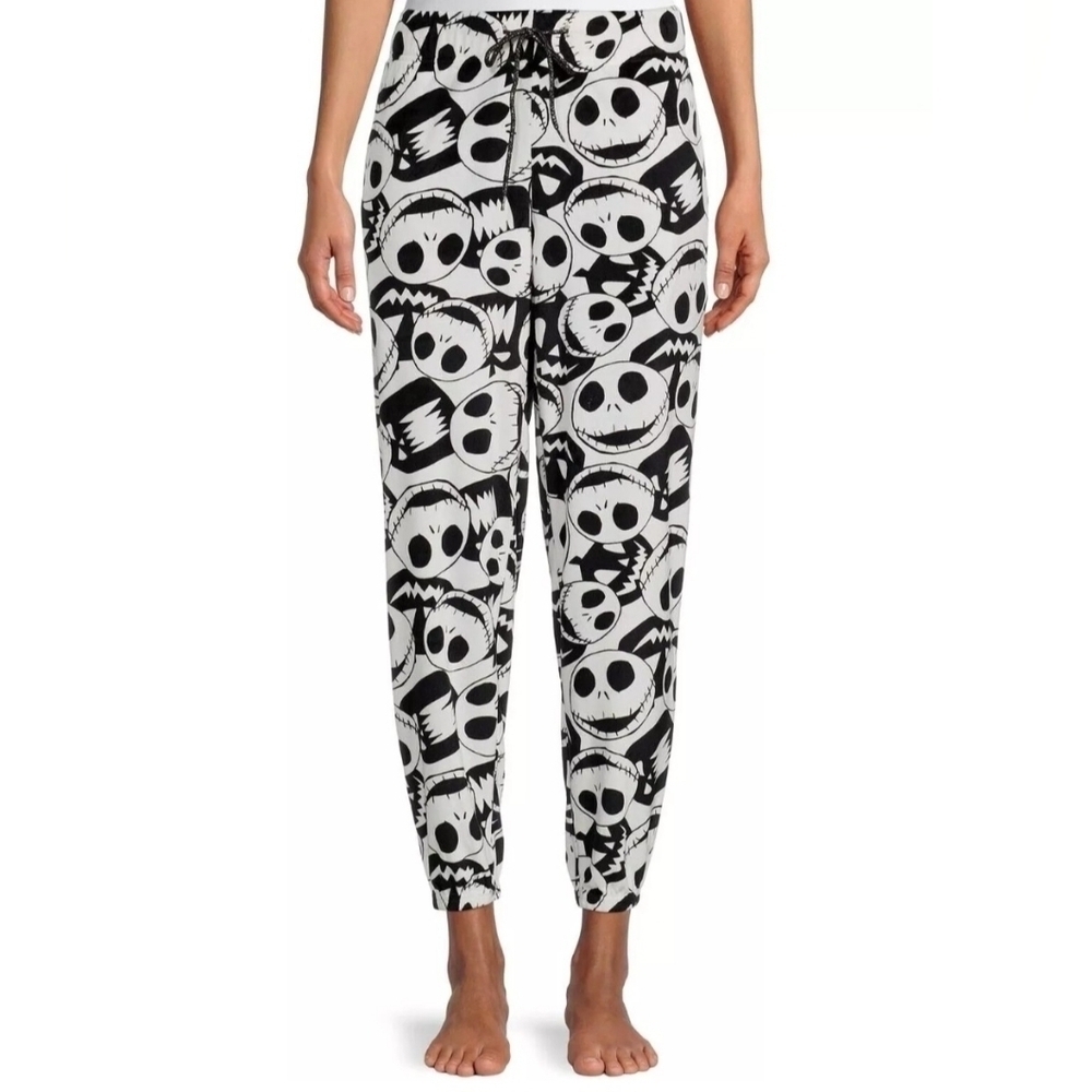 Disney The Nightmare Before Christmas Black White Jack Skellington Pajama Pants